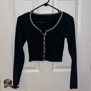 Brandy Melville Zelly Cheetah Top